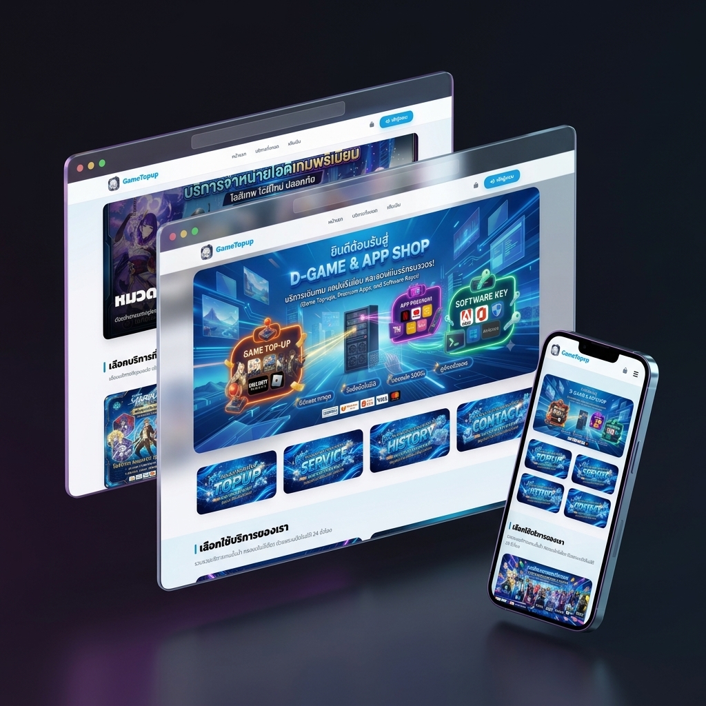 ตัวอย่างเว็บ Digital E-Commerce